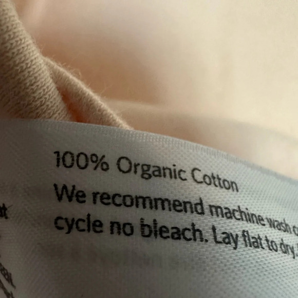 Eileen Fisher Peach 100% Cotton 3/4 Sleeve Tee Size Small Petite - Picture 4 of 4